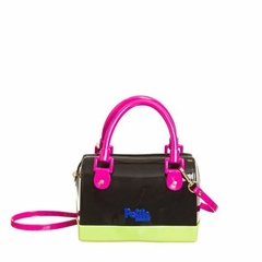 BOLSA INFATIL PETITE JOLIE MINI BLOOM PRETO/ LEMON/ BLUE