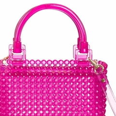 BOLSA PETITE JOLIE BEADS FUCSIA TRANSLUCIDO PJ10538 na internet