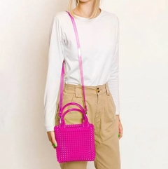 BOLSA PETITE JOLIE BEADS FUCSIA TRANSLUCIDO PJ10538 - June Online