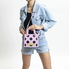BOLSA PETITE JOLIE JOJO ROSA CLARO/ PRETO PJ10641 - June Online