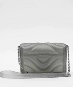 Bolsa Petite Jolie Sophy Glitter Prata PJ10980 na internet