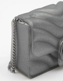 Bolsa Petite Jolie Sophy Glitter Prata PJ10980 - June Online