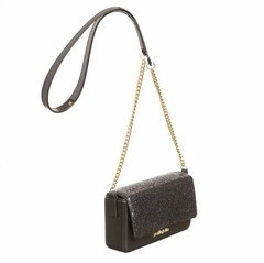 Bolsa Petite Jolie Slim Preto/Glitter Preto PJ10990 na internet