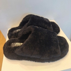 Chinelo Preto Pêlo June Shoes - comprar online