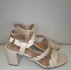 Sandalia Salto Alto Napa Hill Angelical Forro Foco Rosado June Shoes