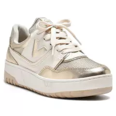 TENIS CASUAL VIA MARTE OFF WHITE/DOURADO - comprar online
