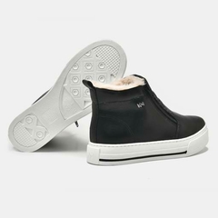 Tênis Casual Via Marte Bege-Preto - June Online