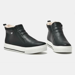 Tênis Casual Via Marte Bege-Preto - loja online