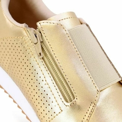 TENIS USAFLEX COM ZIPER PRATA VELHA - June Online