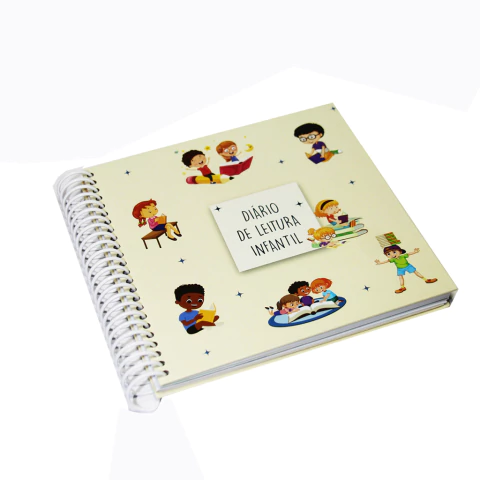 Diário de Leitura Infantil Creme - comprar online
