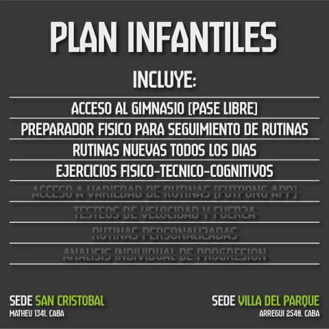 Plan Infantiles - comprar online