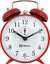 Relógio Despertador A Corda Novo Azul Alarme Forte Herweg 2206