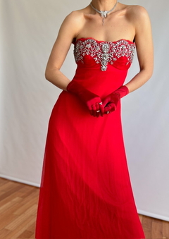 The Satin Red Gloves
