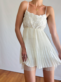 The Cream Floral Dress - DMOD Vintage