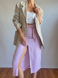 The Cream Linen Blazer
