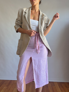 The Cream Linen Blazer en internet