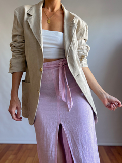 The Cream Linen Blazer - DMOD Vintage