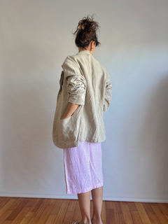 The Cream Linen Blazer - tienda online