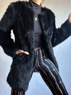 The Furry Black Coat - DMOD Vintage