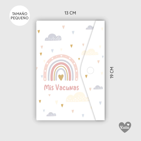 PORTALIBRETAS PEQUEÑO ARCOIRIS ROSA