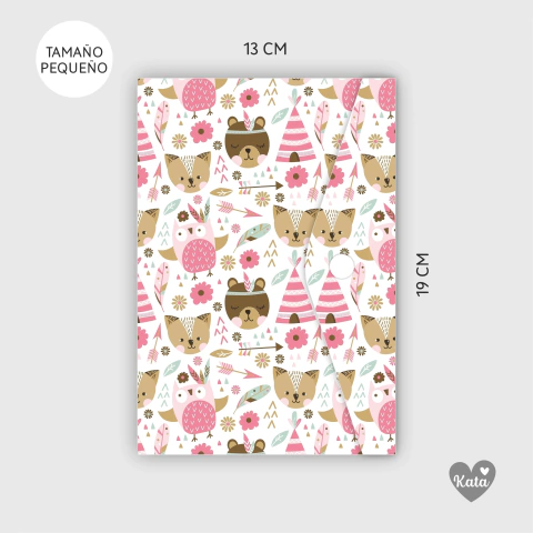 PORTALIBRETAS PEQUEÑO CACIQUE ROSA