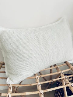 ALMOHADÓN WAFFLE Offwhite 60x40 - tienda online