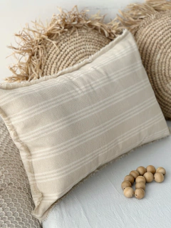 ALMOHADÓN LINO TUSOR Rayas 60x40 en internet