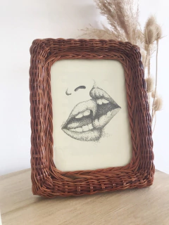 PORTARRETRATO Rattán