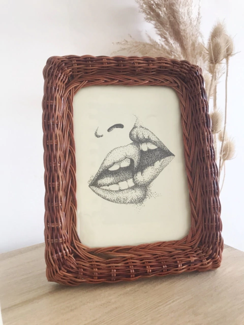 PORTARRETRATO Rattán