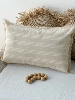 ALMOHADÓN LINO TUSOR Rayas 60x40