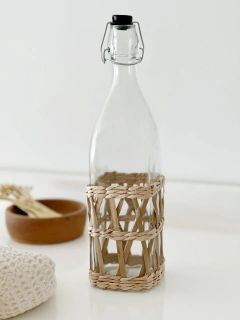 BOTELLA HERMETICA Malla Mimbre - PHILIA DECO