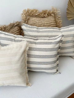 ALMOHADÓN LINO TUSOR Rayas 60x40 - comprar online