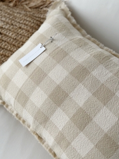 ALMOHADÓN CUADROS VICHY 60x40 - comprar online