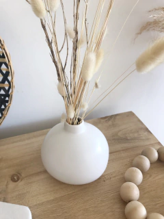 FLORERO MILOS Redondo Blanco - comprar online