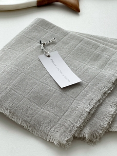 SET x 4 SERVILLETAS Gris Perla - tienda online