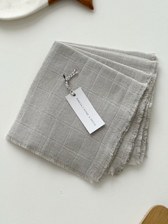 SET x 4 SERVILLETAS Gris Perla