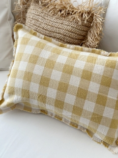 ALMOHADÓN CUADROS VICHY 60x40 - comprar online