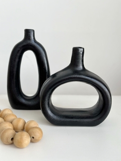SET X 2 FLOREROS CURVOS Cerámica - comprar online