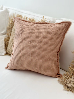 ALMOHADÓN NIDO Rosa Viejo 50x50 - comprar online