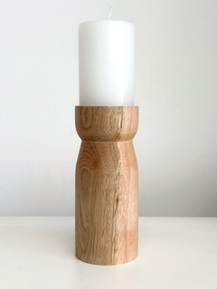 CANDELABRO / PORTA VELA TORRE Madera - tienda online