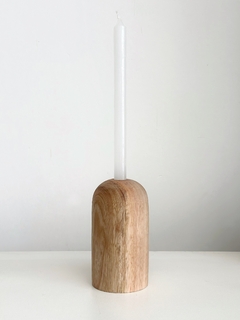 Imagen de CANDELABRO / PORTA VELA CURVO Madera
