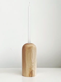 CANDELABRO / PORTA VELA CURVO Madera