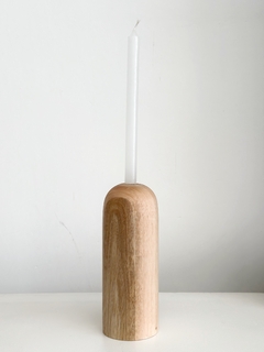 CANDELABRO / PORTA VELA CURVO Madera - comprar online
