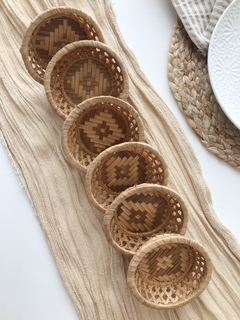 Imagen de SET X 2 POSAVASOS BAMBÚ
