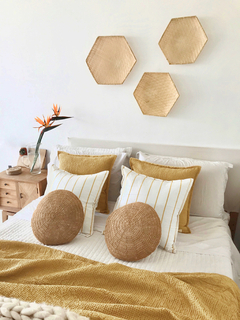 PIE DE CAMA NIDO Mostaza - PHILIA DECO