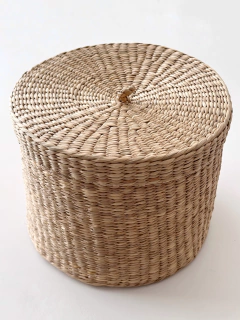 Imagen de CESTO CON TAPA Seagrass Grande