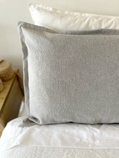 FUNDA DE ALMOHADA Pestaña Lino Tusor