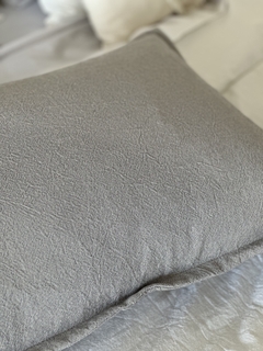 FUNDA DE ALMOHADA Pestaña Lino Tusor - PHILIA DECO