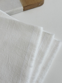 SET x 4 SERVILLETAS TUSOR Off White - tienda online