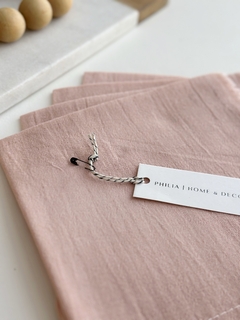 SET x 6 SERVILLETAS Rosa Viejo - PHILIA DECO